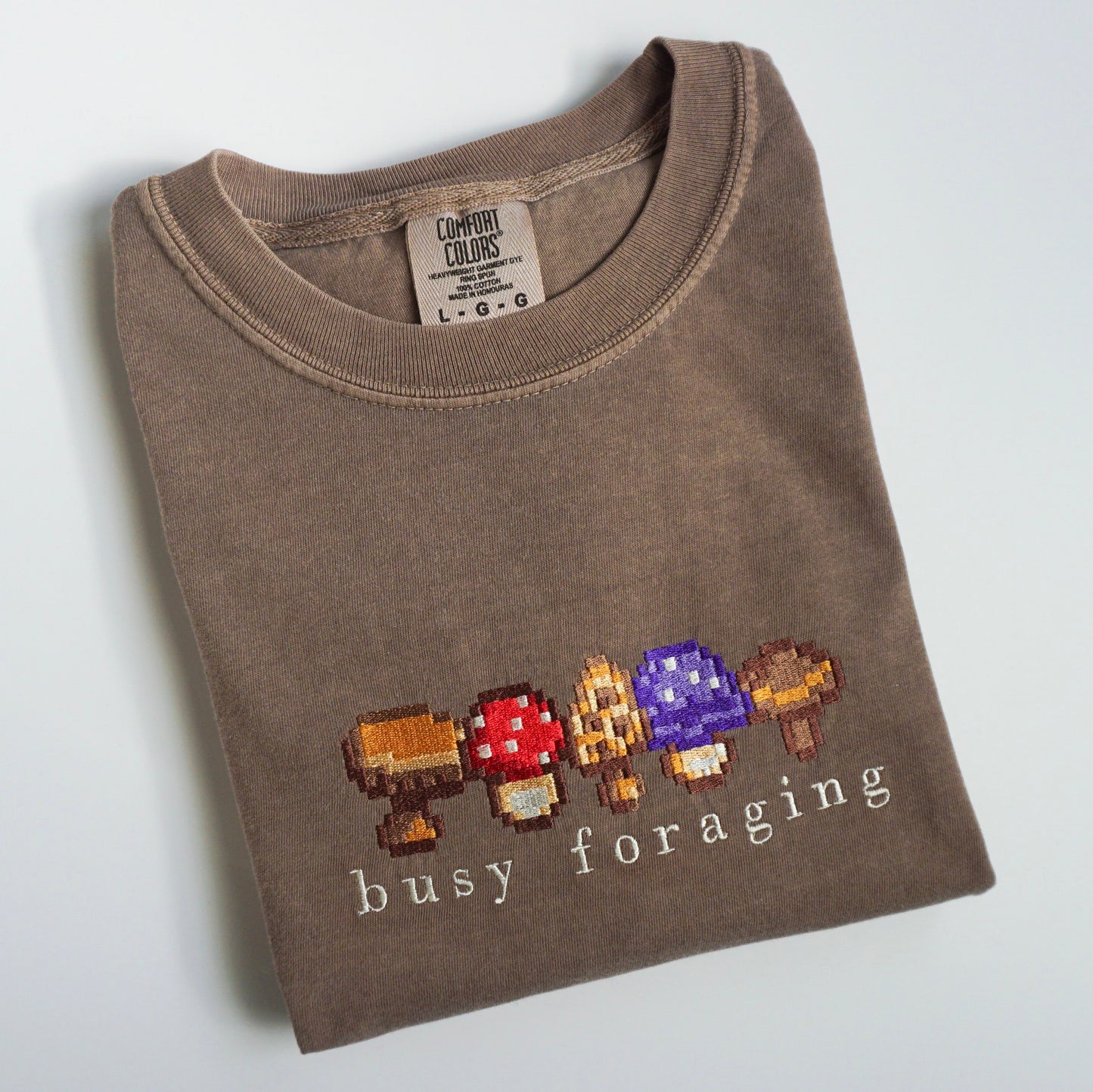 Busy Foraging Stardew Valley Embroidered Shirt