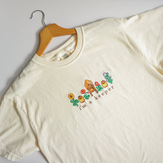 I'm a Keeper Stardew Valley Embroidered Shirt