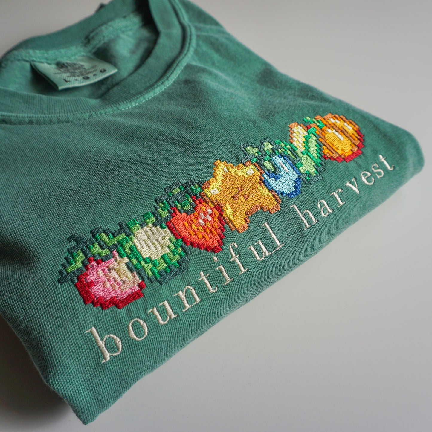 Bountiful Harvest Stardew Valley Embroidered Shirt