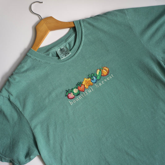 Bountiful Harvest Stardew Valley Embroidered Shirt