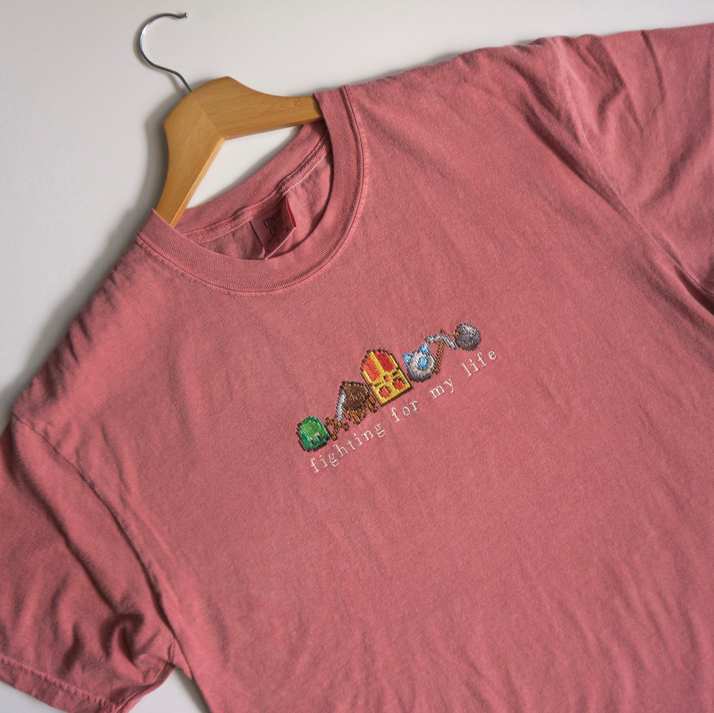 Fighting For My Life Stardew Valley Embroidered Shirt